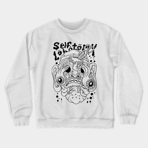 Self Lobotomy Crewneck Sweatshirt by Brownlazer